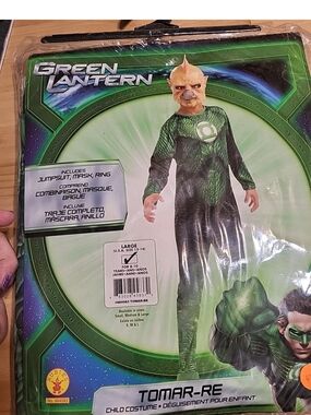 Tomar-re Green Lantern Child kid Rubie's Costume large 12-14 #4014